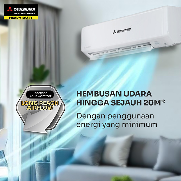 Mitsubishi AC Standart Wall Mounted Split 2 PK - SRK18CXP-W3